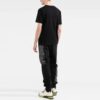 T-shirt à manches courtes noir avec logo imprimé SS22