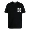 T-shirt à manches courtes noir imprimé Arrows Off-White pour homme SS22