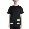 T-shirt à manches courtes noir Off-White pour homme C/O Virgil Abloh Tiger Stripes Splash Ink