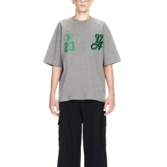 T-shirt à manches courtes Off-White 23 Varsity Skate « Melange Grey »