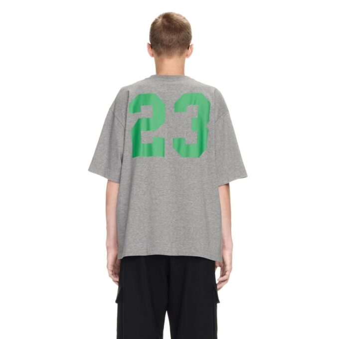 T-shirt à manches courtes Off-White 23 Varsity Skate « Melange Grey »