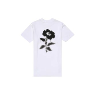 T-shirt à manches courtes Off-White avec imprimé floral dans le dos, blanc