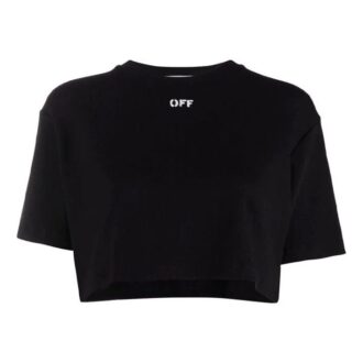 T-shirt à manches courtes Off-White Logo Micro Mark, coupe ajustée, noir T-shirt à manches courtes Off-White Logo Micro Mark, coupe ajustée, noir