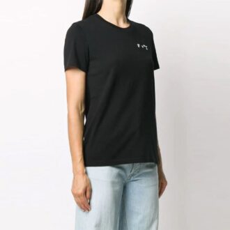 T-shirt à manches courtes Off-White Logo Micro Mark, coupe ajustée, noir T-shirt à manches courtes Off-White Logo Micro Mark, coupe ajustée, noir
