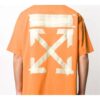 T-shirt à manches courtes Off-White pour homme avec patch en caoutchouc Bronzing Arrow