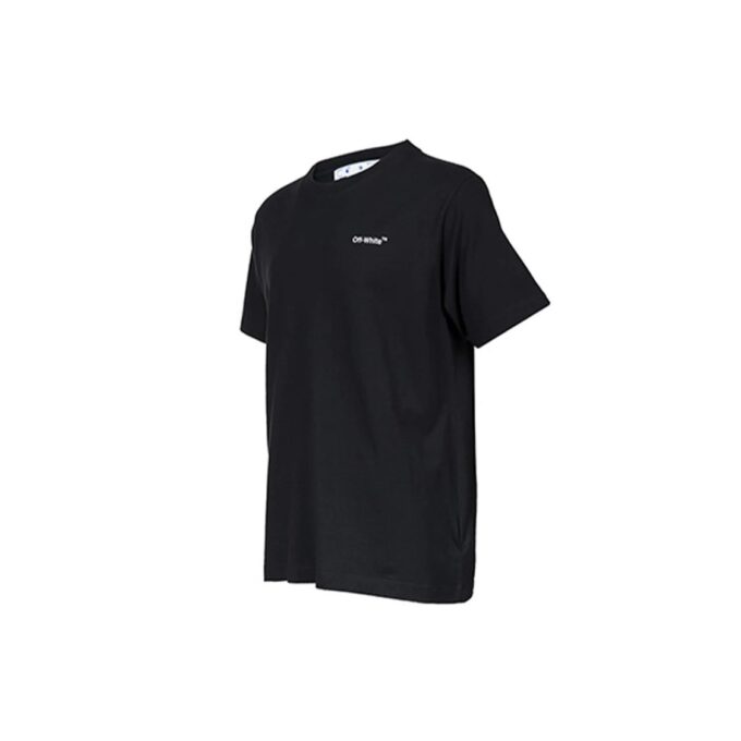 T-shirt à manches courtes Off-White pour homme, collection printemps-été 2022, imprimé sur coton uni, noir