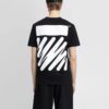 T-shirt à manches courtes Off-White pour homme, collection printemps-été 2022, imprimé sur coton uni, noir