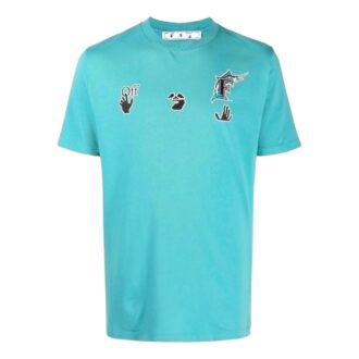 T-shirt à manches courtes Off-White x MLB Miami Marlins « Lake Blue »