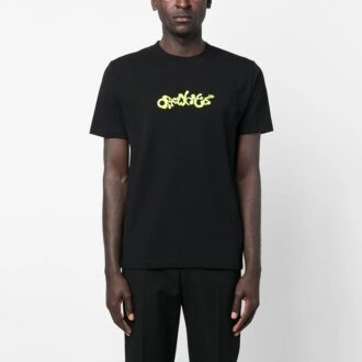 T-shirt à manches courtes Opposite Arrow Slim « Noir/Vert citron »