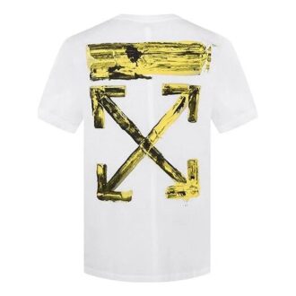 T-shirt à manches courtes oversize imprimé flèche dorée
