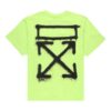 T-shirt à manches courtes oversize Virgil Abloh SS20 avec motif de peinture à la bombe