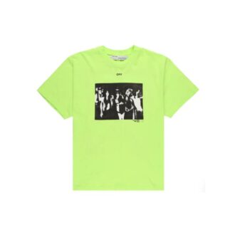 T-shirt à manches courtes oversize Virgil Abloh SS20 avec motif de peinture à la bombe