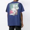 T-shirt à manches courtes pour homme avec applique « Mariana Painting » – Bleu