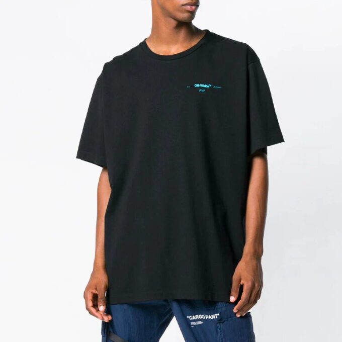 T-shirt à manches courtes pour homme avec flèches dégradées