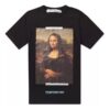 T-shirt à manches courtes pour homme avec logo Mona Lisa, coupe classique