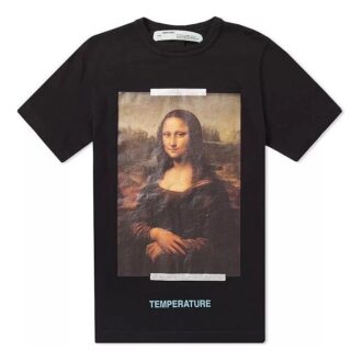 T-shirt à manches courtes pour homme avec logo Mona Lisa, coupe classique