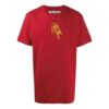 T-shirt à manches courtes rouge avec logo Pascal imprimé en grand format