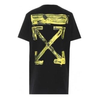 T-shirt à manches courtes slim avec flèches en acrylique