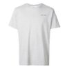 T-shirt à manches courtes slim fit avec logo alphabétique sur la poitrine, gris