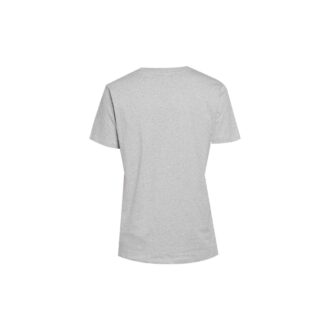 T-shirt à manches courtes slim fit avec logo alphabétique sur la poitrine, gris