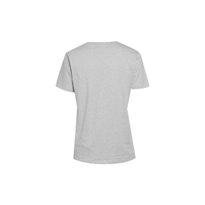 T-shirt à manches courtes slim fit avec logo alphabétique sur la poitrine, gris