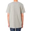 T-shirt à manches courtes slim fit avec logo alphabétique sur la poitrine, gris