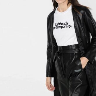 T-shirt à manches courtes slim fit blanc avec impression du logo « Alphabet Slogan » en blanc cassé