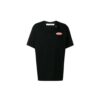T-shirt à manches courtes SS19 avec imprimé flèche rouge pour homme, noir
