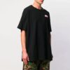 T-shirt à manches courtes SS19 avec imprimé flèche rouge pour homme, noir