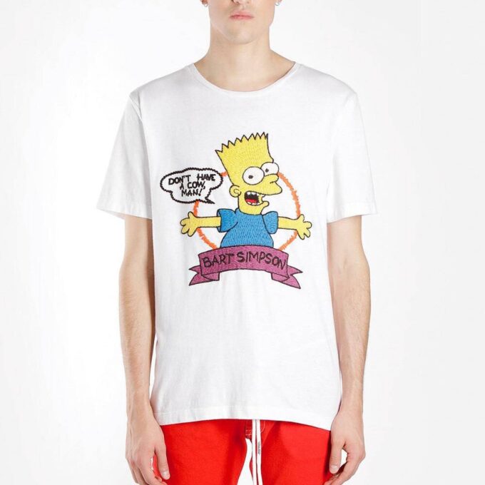 T-shirt à manches courtes SS19 Bart Embroidery Back Arrows Shorts