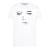 T-shirt à manches courtes unisexe blanc imprimé Sketch