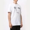 T-shirt à manches courtes unisexe blanc imprimé Sketch