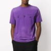 T-shirt à manches courtes violet avec logo