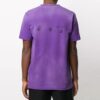 T-shirt à manches courtes violet avec logo