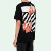 T-shirt à manches courtes Virgil Abloh Black Diag Fire Shorts