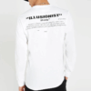 T-shirt à manches longues ample blanc MJ Printing
