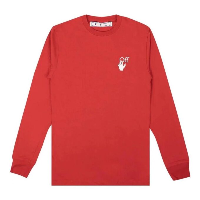 T-shirt à manches longues Cut Here « Rouge »