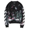 T-shirt à manches longues Diag Galaxy brossé