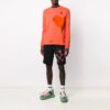 T-shirt à manches longues en patchwork « Material Love » version standard, orange
