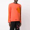 T-shirt à manches longues en patchwork « Material Love » version standard, orange