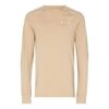 T-shirt à manches longues et col rond ample pour homme Off-White x Browns 50 avec logo imprimé, couleur beige