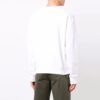 T-shirt à manches longues et col rond avec motif logo FW21, version standard, blanc
