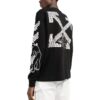 T-shirt à manches longues et col rond Off-White pour homme FW22 avec logo imprimé, noir