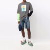 T-shirt à manches longues imprimé FW21, gris