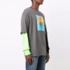 T-shirt à manches longues imprimé FW21, gris