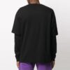 T-shirt à manches longues imprimé logo superposé pour homme FW20