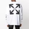 T-shirt à manches longues imprimé SS21, blanc
