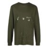 T-shirt à manches longues imprimé SS21, vert