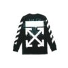 T-shirt à manches longues noir avec logo « Dripping Arrows » imprimé