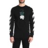 T-shirt à manches longues noir avec logo « Dripping Arrows » imprimé